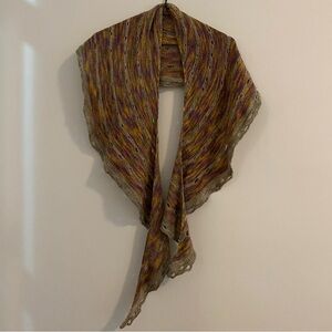 Multicolor Knit Shawl